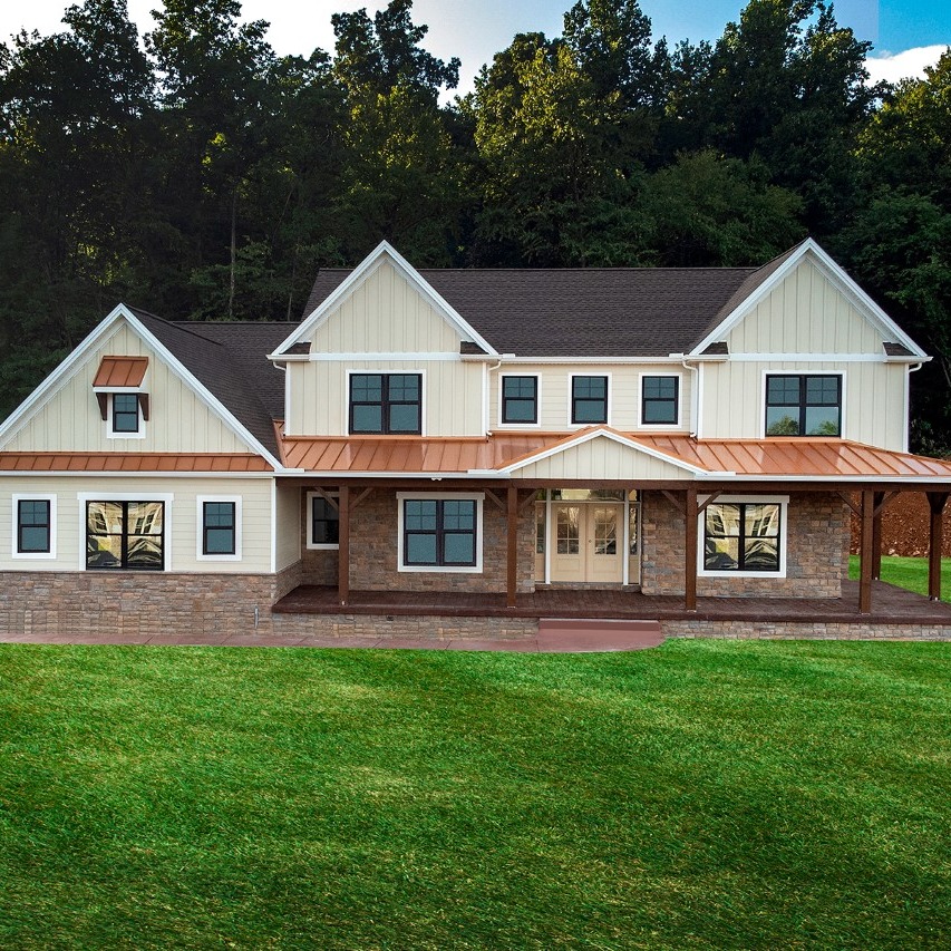 Concrete work around a home exterior